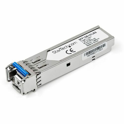 StarTech.com Dell EMC SFP-1G-BX40-U Compatible SFP Transceiver Module - 1000Base-BX40 - For Data Networking, Optical Network - 1 x LC Duplex 1000BASE-BX40-U Network - Optical Fiber - Single-mode - Gigabit Ethernet - 1000BASE-BX40-U - Hot-swappable - 1 Eac