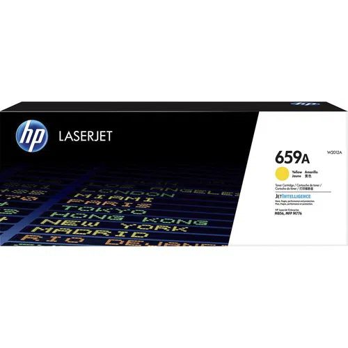 HP 659A (W2012A) Original High-Yield Yellow LaserJet Toner Cartridge, 13,000-Page Yield, for Color LaserJet Enterprise M856/M776 Series
