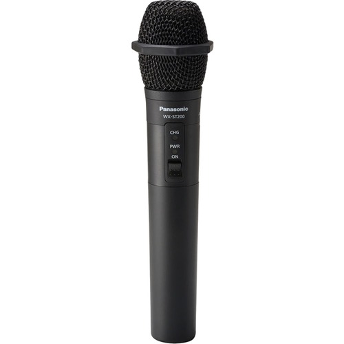 Panasonic WX-ST200 Wireless Electret Condenser Microphone - DECT - 100 Hz to 15 kHz - Cardioid - Handheld