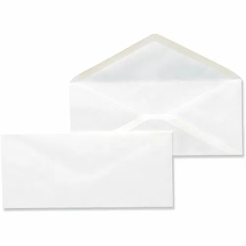 Universal Envelope, #10 Business, 9.5" x 4.1", 24 lb White Paper Stock, Gummed Closure, 500/Box