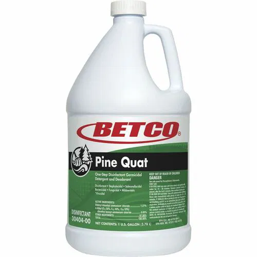 Betco Disinfectant, Pine Quat, 128 fl oz (4 qt), Pine Scent, pH Neutral, Dilution Ratio 1:32, Kills HIV-1/HBV/HCV