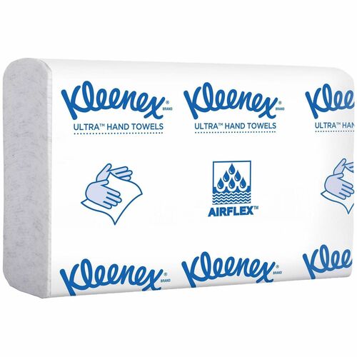 Kleenex Multifold Paper Towels, Reveal, 7.5" x 9.4", Soft Absorbent, Embossed Logo, White, 150/PK, 16/CT