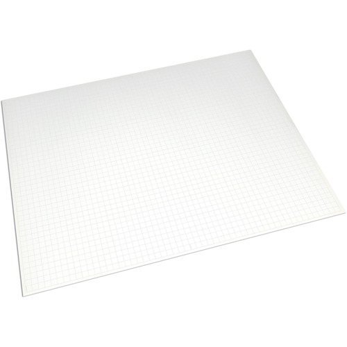 UCreate Poster Board, 22" x 28", White, Smooth Surface, Faint Disappearing Grid, 25/CT
