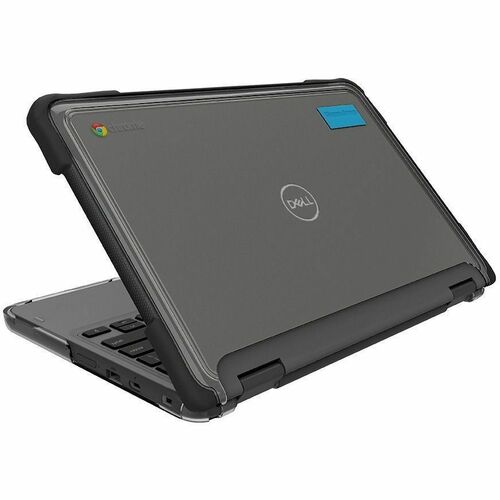 Gumdrop SlimTech for Dell 3100 11" 2-in-1 - Black - For Dell Chromebook - Textured - Black - Scratch Resistant, Bump Resistant, Scuff Resistant - Thermoplastic Polyurethane (TPU), Polycarbonate - 11" Maximum Screen Size Supported
