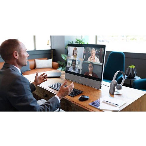 Cisco Webex Desk Pro Video Conference Equipment - CMOS - 1920 x 1080 Video (Live) - 3840 x 2160 Video (Content) - H.323, SIP, H.239 - Multipoint - Full HD - 4K UHD - 30 fps - H.263, H.264 - G.711, G.722, G.722.1, G.729, AAC-LD, Opus x Network (RJ-45)HDMI 