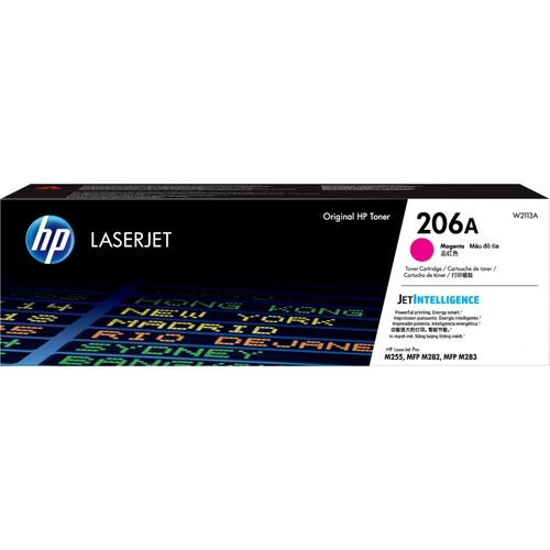 HP 206A (W2113A) Toner Cartridge, Magenta, 1,250 Page Yield, JetIntelligence, Original, for Color LaserJet Pro M255dw, MFP M283fdw