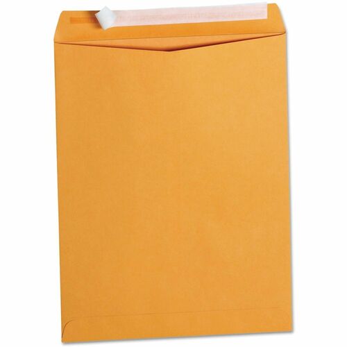 Universal Envelope, Catalog, No 13-1/2, 28 lb, Self-Adhesive Peel-Seal, Center Seam, Natural Kraft Paper, 100/Box