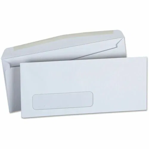 Universal Envelope, Business #10, 24 lb Gummed Closure, White Wove Paper, Bottom-Left Window, 500/Box