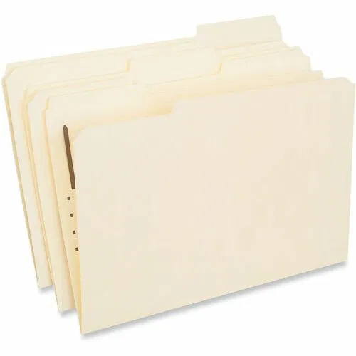Universal Legal Classification Folder, 8.5" x 14", 3/4" Expansion, 1 Fastener, 2" Capacity, 1/3-Cut Top Tabs, Manila, 50/Box