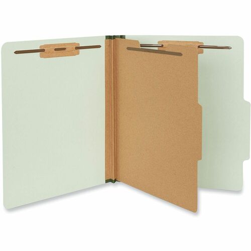 Universal Classification Folder, Letter 8.5" x 11", 2" Expansion, 4 Fasteners (2" Capacity), 2/5-Cut Top Tabs Right of Center, 1 Divider, 10/Box