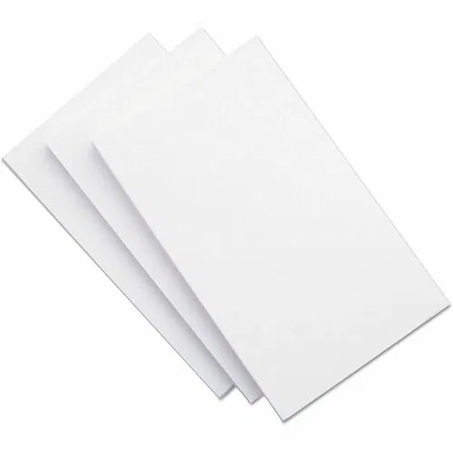 Universal Index Cards, 5" x 8", Unruled, White, 2-pt Acid-Free Cardstock, Recycled, 100/PK