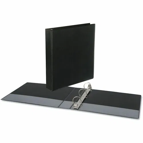 Universal Slant D-Ring View Binder, 3 Rings, 1.5" Capacity, 11 x 8.5, Black - 1 1/2" Binder Capacity - Letter - 8 1/2" x 11" Sheet Size - 375 Sheet Capacity - 3 Ring - Fastener: Ring - Pocket: 2, Inside Front & Back - Polypropylene - Black - Non-stick - 1