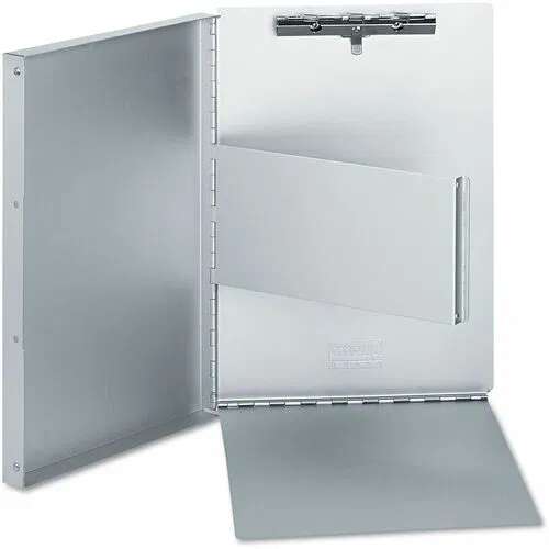 Universal Products Storage Clipboard, 9" x 12.6", Clip Holds 100 Sheets (0.40"), Aluminum, Weather-Resistant Document Box