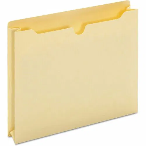 Universal Straight Tab Cut Letter File Jacket - 8 1/2" x 11" - 2" Expansion - Paper, Manila - Manila - Unpunched - 50 Box