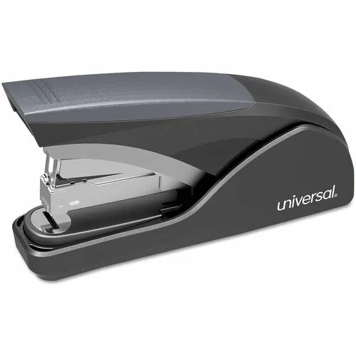 Universal Desktop Stapler - Staples Upto 25 Sheet - Holds Upto 210 Staple - Full Strip - Staple Size: 0.50" - 0.50" Crown Width - Top Loading - Black, Gray - 1 Each