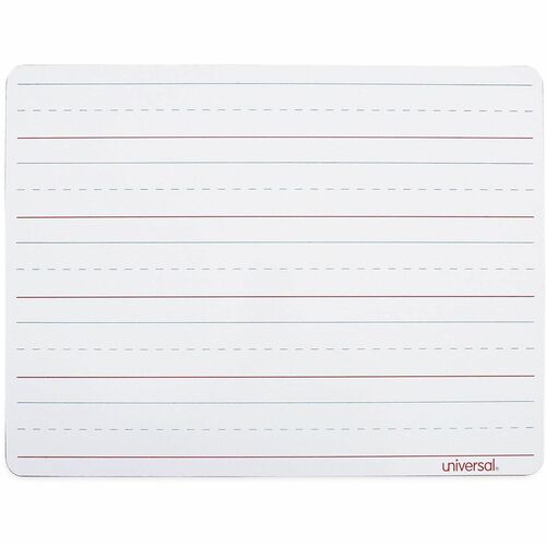 Universal Dry Erase Board - 11.8" (1 ft) Width x 8.8" (0.7 ft) Height - White Melamine Surface - 6 / Pack