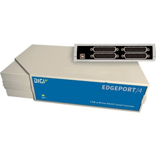 Digi Edgeport Serial Hub - External - USB Type A - Linux, PC - 4 x Number of Serial Ports External