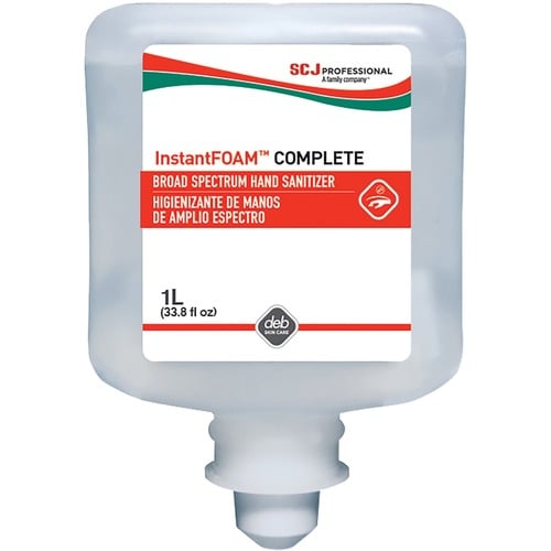 SC Johnson Hand Sanitizer Foam Refill, 1.06 qt, Unscented, Dye-Free, Moisturizing, NSF E3, HACCP, for SC Johnson Sanitizer Dispenser, 6/CT