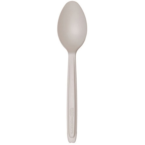Eco-Products Cutlerease Dispensable Teaspoon, 6" PLA, White, 960/CT