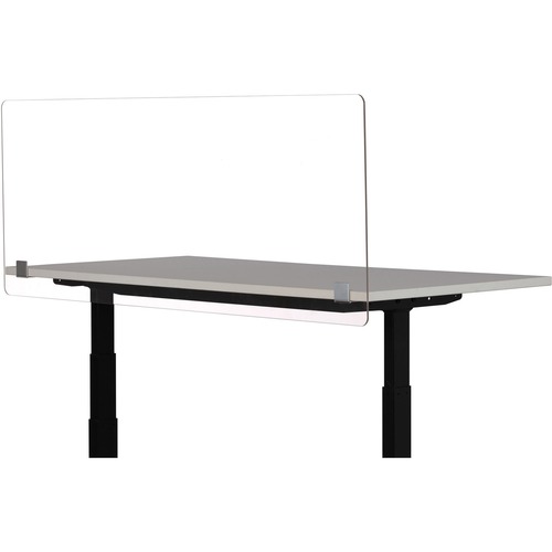 Safco Sneeze Guard, Desktop Privacy Panel, 59.5" W x 23.5" H, Clear Acrylic