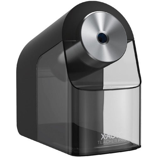 Elmer's Electric Pencil Sharpener, Teacher Pro, Auto-Adjust Dial, SmartStop, SafeStart Motor, XL Shavings Bin, AC-Powered, Black, for Pencils