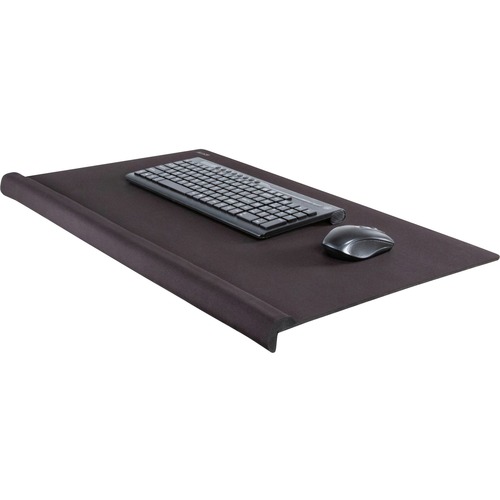 Allsop ErgoEdge Desk Pad, for Sit-Stand Desks, 16.5" x 29.5" x 1.5", Black Fabric Foam, Ergonomic Wrist Rest