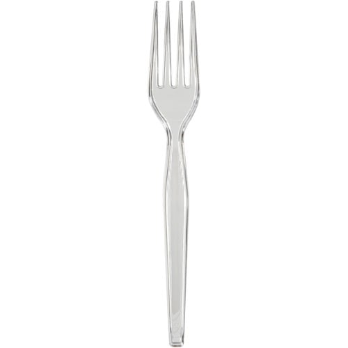 Dixie Fork, Breakroom, 7.1" Heavyweight Full-Size, Clear Polystyrene, Disposable, 1000/CT