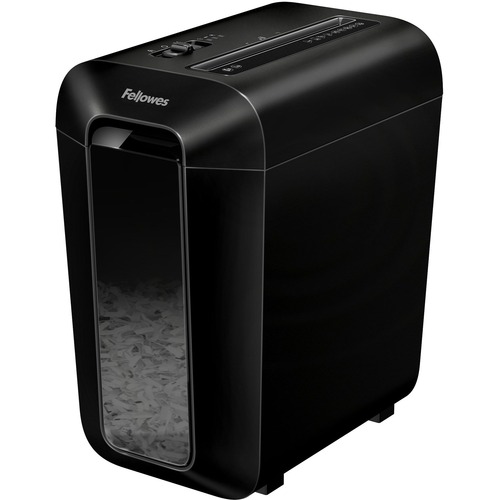Fellowes Powershred Paper Shredder, Cross-Cut, 10-Sheet, P-4 Security, 4 Gal Bin, SafeSense, Black