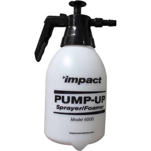 Impact Pump-Up Sprayer/Foamer, 2 L, 70 psi, Ergonomic Thumb-Lock, Foam Tip, Translucent Black Polypropylene