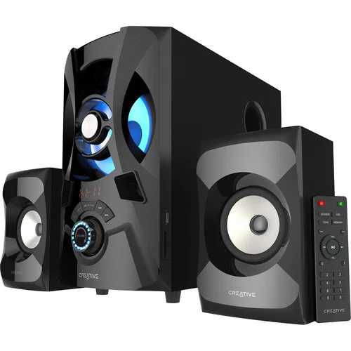 Creative SBS E2900 2.1 Bluetooth Speaker System - 60 W RMS - Black - 50 Hz to 20 kHz - USB