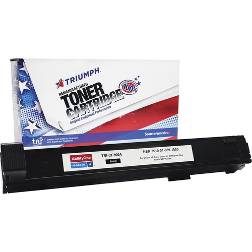 SKILCRAFT Remanufactured Laser Toner Cartridge - Alternative for HP 827A - Black - 2 / Carton - 29500 Pages