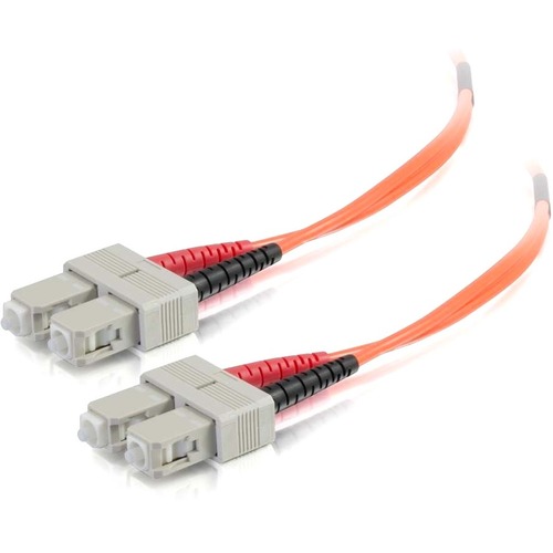 C2G 16.4ft (5m) SC-SC 50/125 OM2 Duplex Multimode PVC Fiber Optic Cable - Orange - 16.40 ft Fiber Optic Network Cable for Network Device - First End: 2 x SC Network - Male - Second End: 2 x SC Network - Male - 10 Gbit/s - Patch Cable - Riser, OFNR, Plenum
