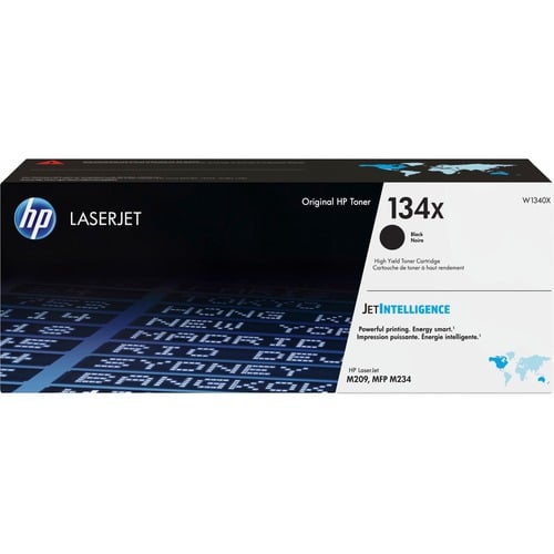 HP 134X (W1340X) Toner Cartridge, Black, High-Yield 2,400 Pages, JetIntelligence, for LaserJet M209/MFP M234 Series