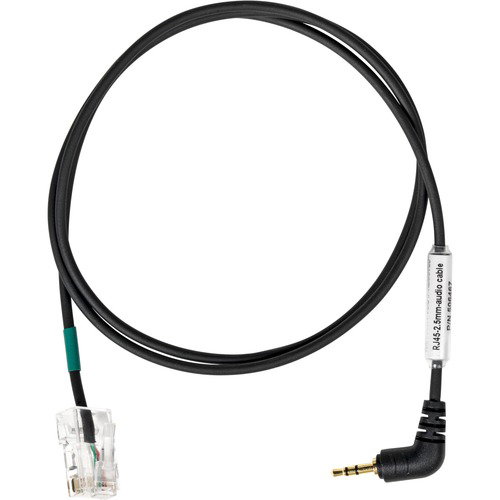 EPOS Dect HS Connect Deskphone w. 2.5 Jack RJ45-2.5mm-Audio Cable - RJ-45/Sub-mini phone Audio Cable for Audio Device, Phone, Headset - First End: 1 x RJ-45 Network - Male - Second End: 1 x Sub-mini phone - Male - Black