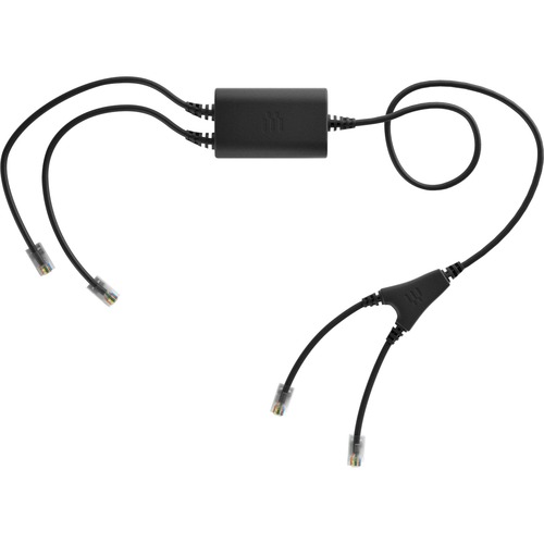 EPOS Avaya Electronic Hook Switch Cable CEHS-AV 05 - 3.38 ft RJ-45/RJ-9/RJ-14 Phone Cable for Phone, Electronic Hook Switch, Headset, IP Phone - First End: 1 x RJ-45 Network - Male, 1 x RJ-9 Phone - Male - Second End: 1 x RJ-9 Phone - Male, 1 x RJ-14 Phon