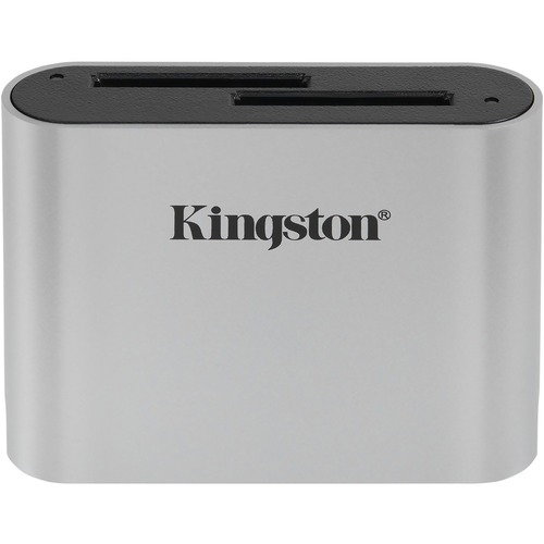 Kingston USB3.2 Gen1 Workflow Dual-Slot SDHC/SDXC UHS-II Card Reader - SDHC, SDXC - USB 3.2 (Gen 1) Type CExternal