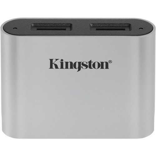 Kingston USB3.2 Gen1 Workflow Dual-Slot microSDHC/SDXC UHS-II Card Reader - microSDHC, microSDXC - USB 3.2 (Gen 1) Type CExternal