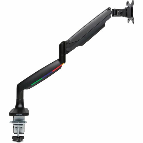 Kensington SmartFit Mounting Arm for Monitor, Curved Screen Display, Flat Panel Display - Black - Landscape/Portrait - Height Adjustable - 1 Display(s) Supported - 13" to 34" Screen Support - 19.84 lb Load Capacity - 75 x 75, 100 x 100 - VESA Mount Compat