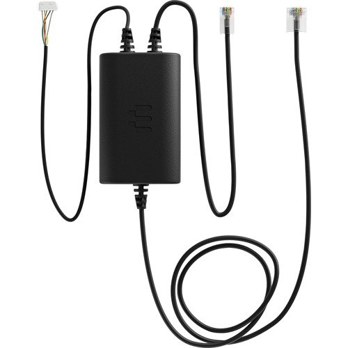 EPOS Electronic Hook Switch Cable - 3.22 ft RJ-45/RJ-9 Phone Cable for Wireless Headset, IP Phone, Phone, Electronic Hook Switch - First End: 1 x RJ-9 Phone - Male - Second End: 1 x RJ-45 Network - Male