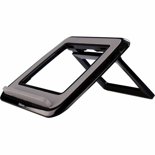 Fellowes, Notebook Holder, I-Spire Series, 7-Position Adjustable, 12.6" x 11.3" x 1.6", Black ABS Plastic, for Laptops Up to 17", 9.9 lb