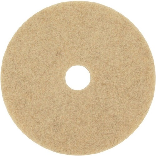 3M Natural Blend Tan Pad 3500 - Round27" Diameter x 1" Thickness - Floor, Burnishing - Hard, Linoleum, Sheet Vinyl, Vinyl Composition Tile (VCT), Marble, Terrazzo, Concrete Floor - 1500 rpm to 3000 rpm Speed Supported - Scratch Remover, Washable, Reusable