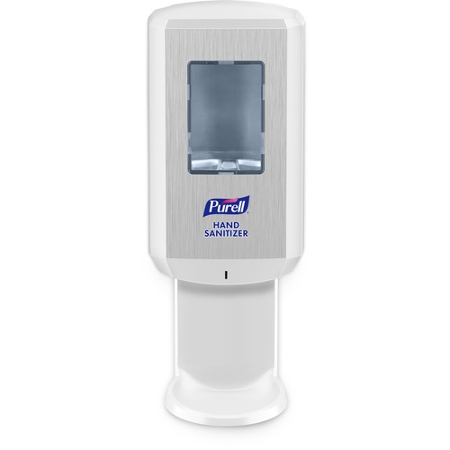 Purell CS6 Sanitizing Gel Dispenser, Wall-Mount, 1.27 qt Capacity, Touch-Free, Ada Compliant, Battery-Operated (4 C), White, Refillable, Locking