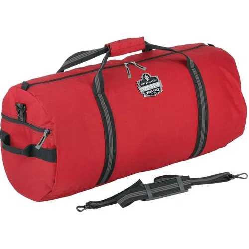 Ergodyne Carrying Case, Arsenal Duffel, Small, 12" W x 23" D x 12" H, 600D Nylon, Red, Water-Resistant, Padded Removable Shoulder Strap