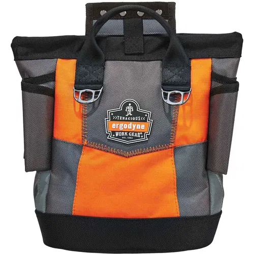 Ergodyne Tool Pouch, Arsenal, Snap-Hinge Top, 6" x 10" x 11.5", 20 lb Capacity, 1680D Ballistic Polyester, Orange