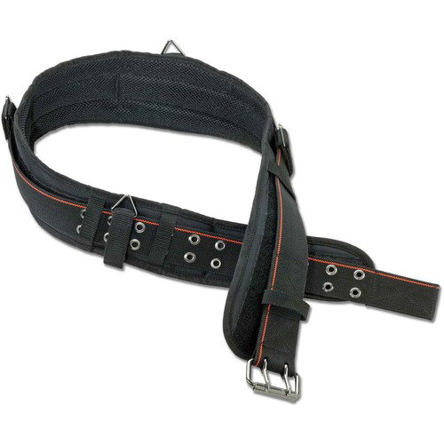 Ergodyne Waist Belt, Arsenal, 3" Padded Base Layer Tool Belt, Large 32"-46" Waist, Black 1680 Ballistic Polyester, Metal Roller Buckle