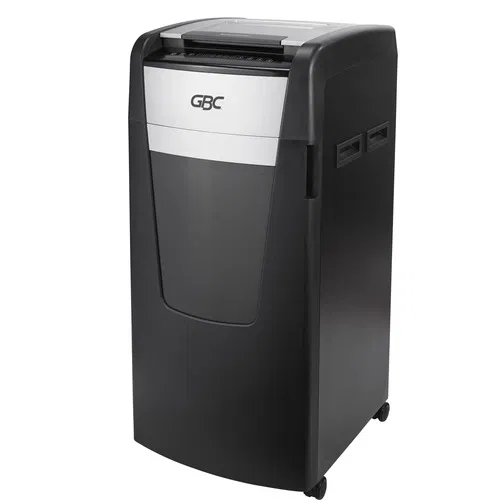 GBC Paper Shredder, Large Office, AutoFeed Plus, 750-Sheet Auto Feed, Super Micro-Cut (P-5), 37 Gal Bin, Black