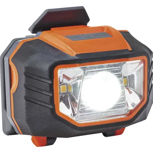 Ergodyne 8981 Headlamp, Skullerz, Hard Hat Mount, 150 lm LED, Tilt Head, Magnetic Mount, Spotlight/Floodlight, Orange, 3x AAA