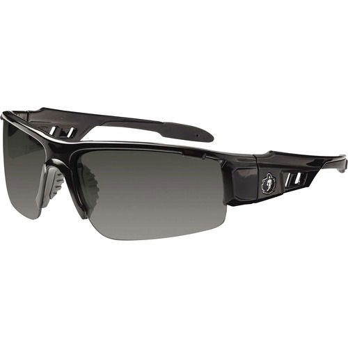 Ergodyne Skullerz Dagr Safety Glasses, Polarized Smoke Lens, Black Nylon Frame, ANSI Z87.1