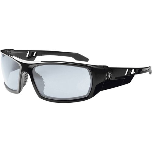 Ergodyne Skullerz Odin Safety Glasses, Indoor/Outdoor, Anti-Fog Lens, 99.9% UVA/UVB/UVC Protection, ANSI Z87.1, Black Nylon Frame