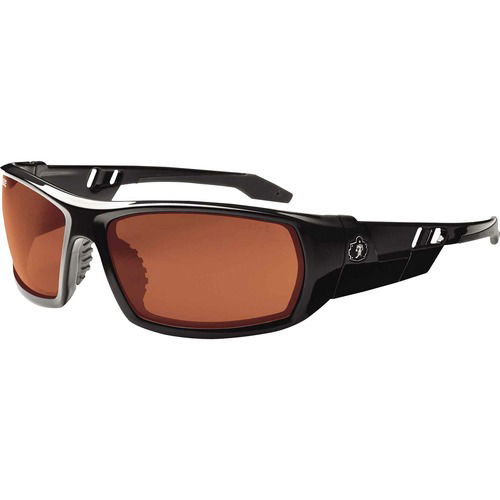 Ergodyne Safety Glasses, Skullerz Odin, Polarized Copper Lens, Black Nylon Frame, Scratch-Resistant, UVA, UVB, UVC Protection